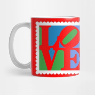 Love Stamp Stencil (Robert Indiana) Mug